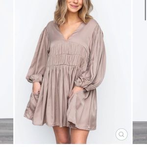 Balloon Sleeve Dress